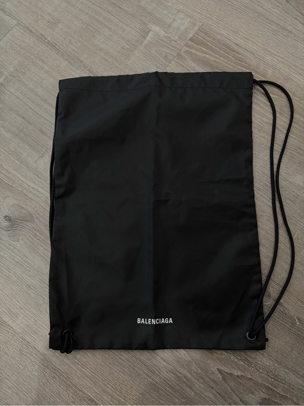 Balenciaga Black Drawstring Backpack